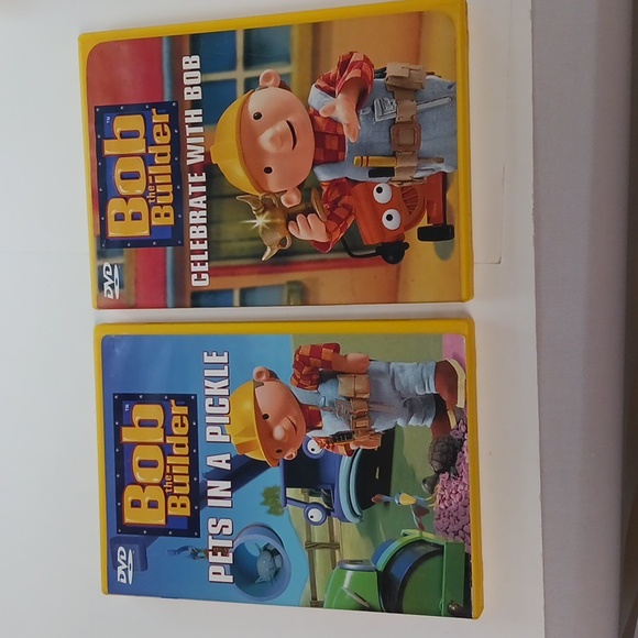 Bob the Builder 2 DVD Movies Pets in a Pickle and Celebrate with Bob - Picture 1 of 5